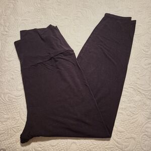 Quince women's XL black bamboo jersey maternity & postpartum lounge pants VGUC